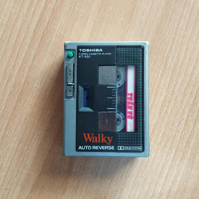 Toshiba Walkman radio cassette player Walky KT AS1 grey | Reverb