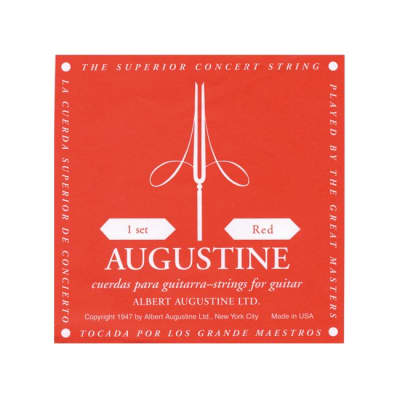 AUGUSTINE Classic Red Medium Tension E1-E6 Nylon-Saiten für Konzertgitarre for sale