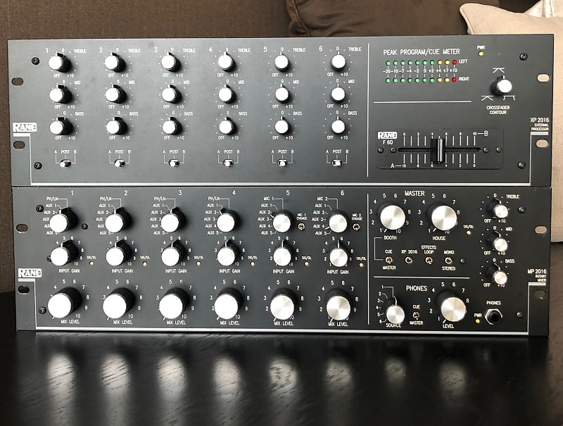 Rane MP2016 Rotary DJ Mixer & XP2016 External Processor 1999 Black