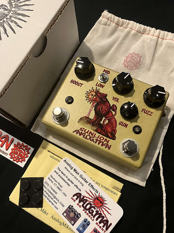 Analogman Sun Lion Fuzz Booster Pedal