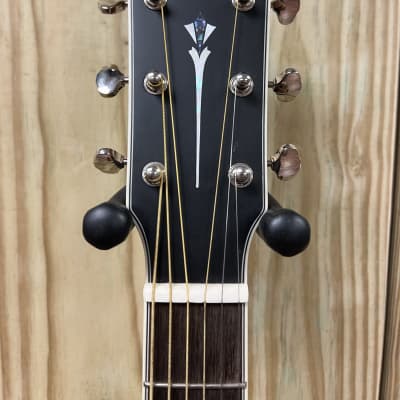 Fender Paramount PM-1E Mahogany 2021 - 2022 - Black Top FREE WRANGLER DENIM STRAP image 3