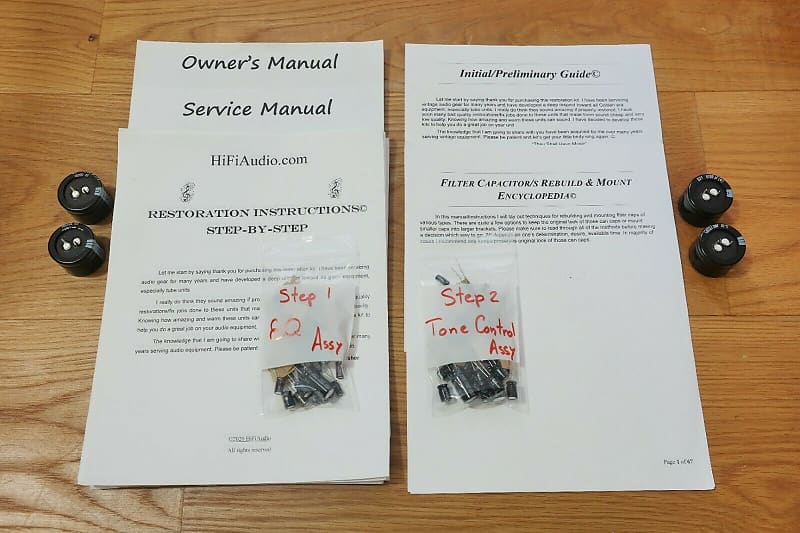 Yamaha C65 restoration kit filter capacitor repair rebuild fix  			