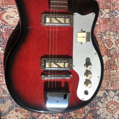 Rare Kimberly EJ-2 1960’s  Electric Guitar Cherryburst image 12