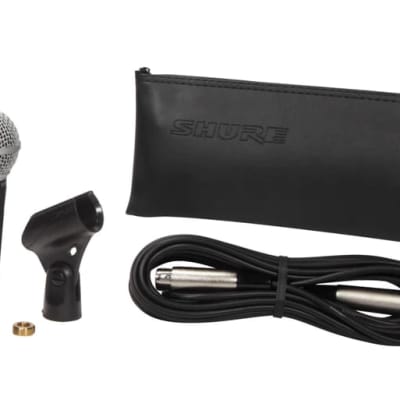 Shure SM58-CN Cardioid Dynamic Microphone with 25' XLR Cable image 2