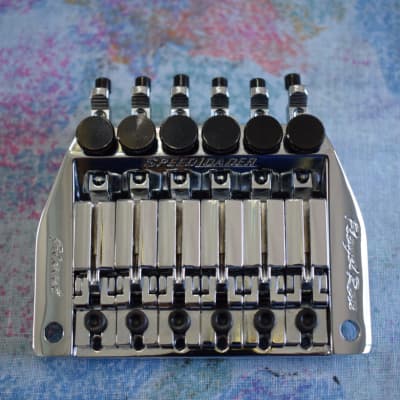 Floyd Rose Speedloader Fixed Bridge - Complete Kit - Ping - 2000's - Chrome - Mint image 1