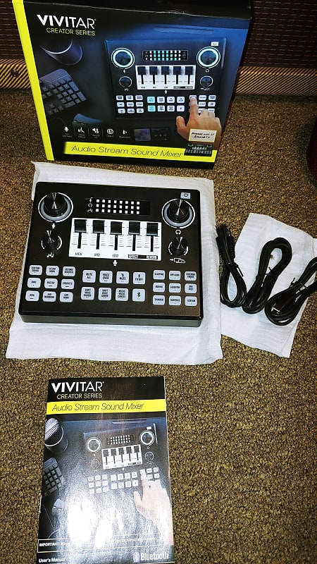 Vivitar Audio Mixer, Multiple Sound Pads & Effects for Vlogging