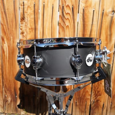 DW Design Series Satin Black 5.5 x 12" Maple Snare Drum (2023) | 12" Snare Drum Free Shipping! image 3