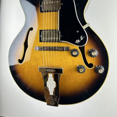 Aria Pro II Herb Ellis Signature PE-175 1981 Sunburst Jazz Guitar Rare image 2