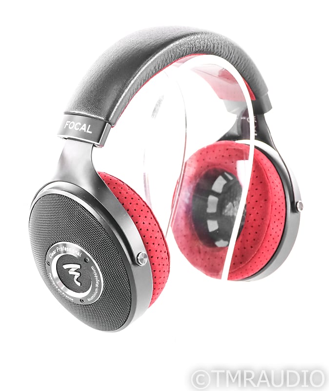 Focal Clear Professional Open Back Headphones; Black & Red Pair; Clear Pro image 1
