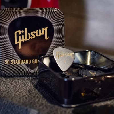 Gibson Standard Pick Tin 50 pcs. Black - Thin image 2