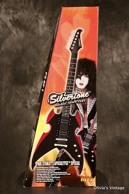 ギター silver tone ps ap 4 kiss paul stanley Silvertone Paul Stanley KISS Apocalypse Electric Guitar
