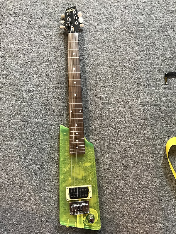 Grand Plexi glass electric guitar Green image 1