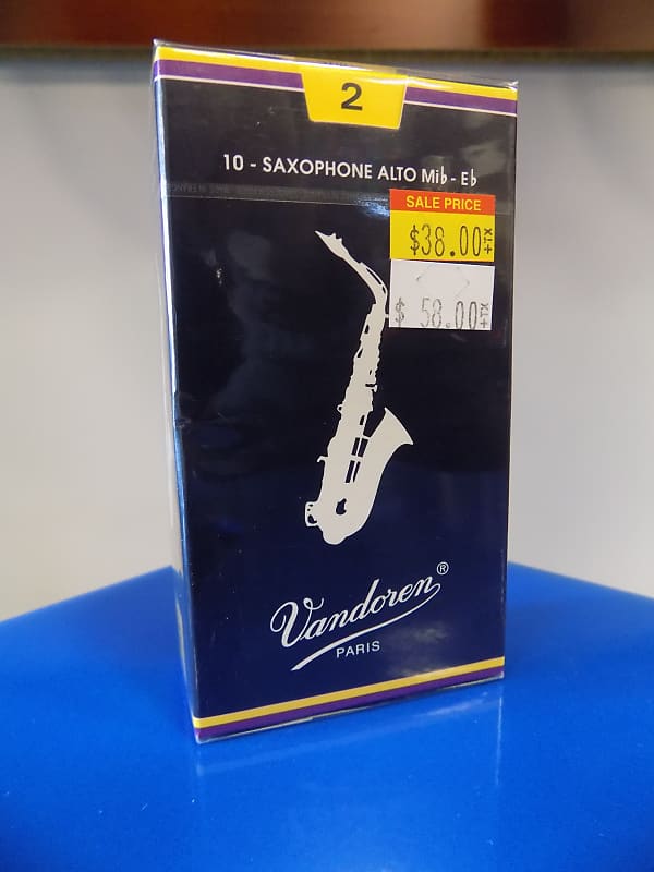 Vandoren SR212 Strength 2.0 Eb Alto Saxophone Reeds - 10 Pack image 1