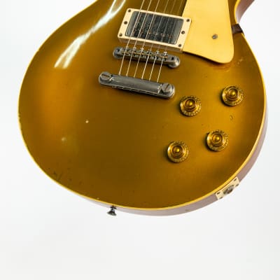 Gibson 1958 Les Paul Gold Top Electric Guitar Owned By Billie Joe Armstrong Of Green Day image 10
