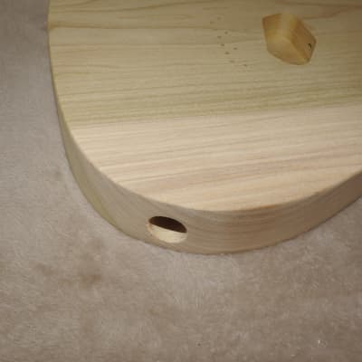 Unfinished Telecaster Body 1 Piece Poplar Standard Pickup Routes Really Light 4 Pounds 5.5 Ounces! image 6