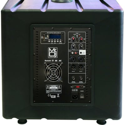 New Mr Dj 15" 5400W PA/DJ/Powered Subwoofer Bluetooth/USB/LINE/2 Speaker Output image 3
