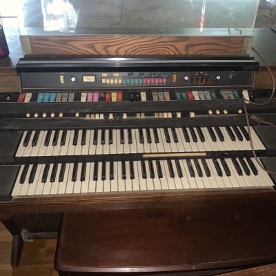REDUCED - must sell Hammond 3 Vintage Organs 2 benches, Pilot 171 speaker, speaker wires Wood image 8