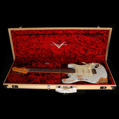 Fender Custom Shop Ltd 1963 Stratocaster Heavy Relic, Sonic Blue 914 7lbs 11.2oz image 13