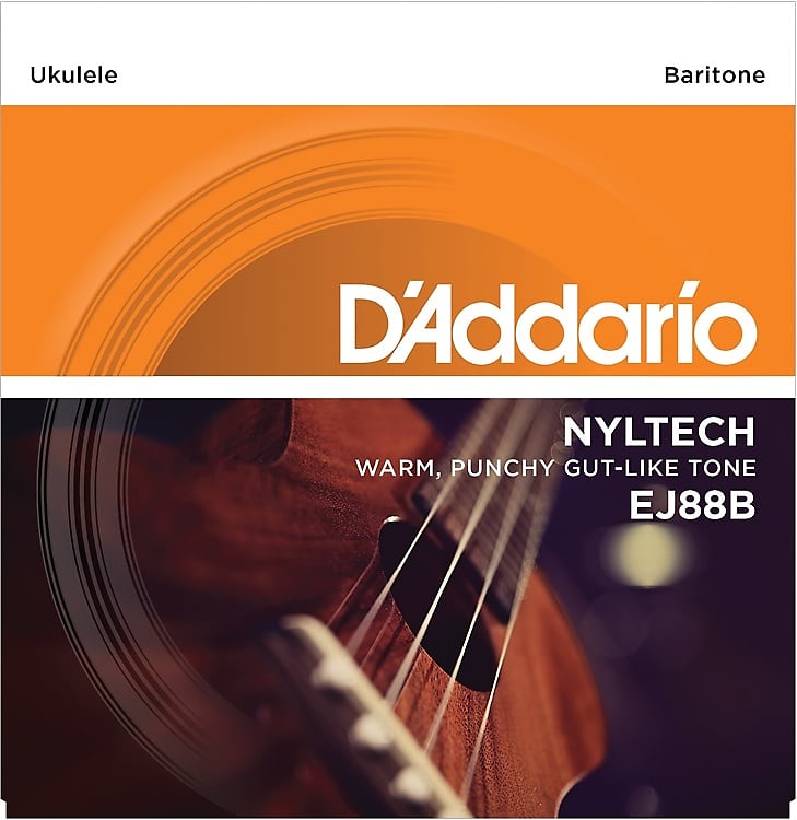 D'Addario EJ88B Nyltech Natural Nylon Baritone Ukulele Strings image 1