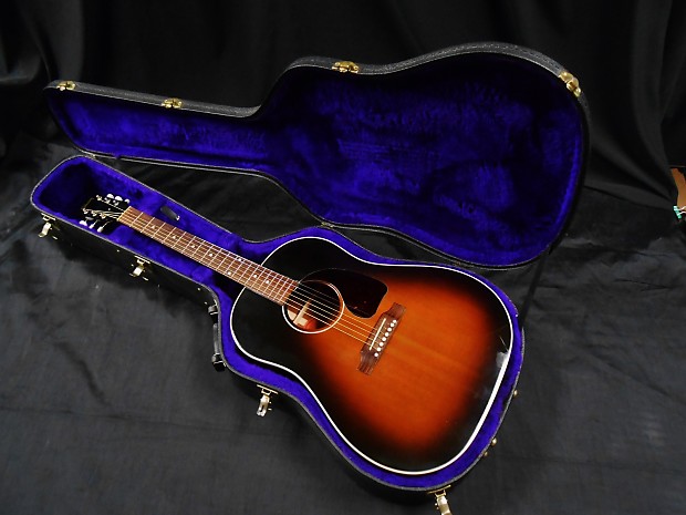 1998 Gibson Early J 45 Acoustic Guitar W Hardshell Case Fishman Acoustic Pickup