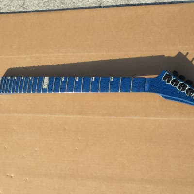 Vintage  80s Roscoe Blue Leopard Guitar Neck Rare for sale