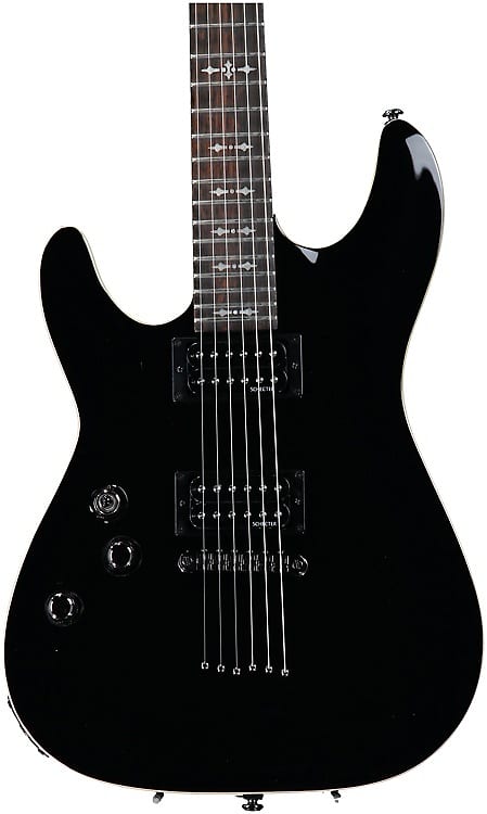 Schecter Omen-6 Left-handed Electric Guitar - Gloss Black image 1