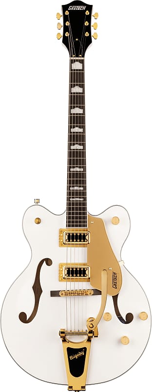 Gretsch G5422TG Electromatic Classic Hollow Body Double-Cut with Bigsby and Gold Hardware, Laurel Fingerboard, Snowcrest White image 1