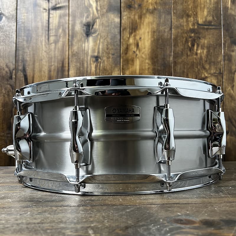 Yamaha Recording Custom Stainless Steel 14x5.5 Snare Drum Reverb
