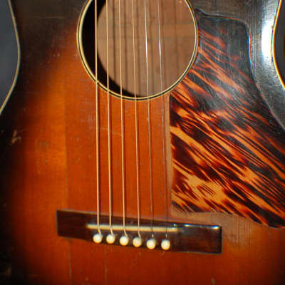 Video Demo 1935 Carson J Robison Cowboy Guitar Gibson Made for Wards L-OO Pro Setup Soft Case image 5