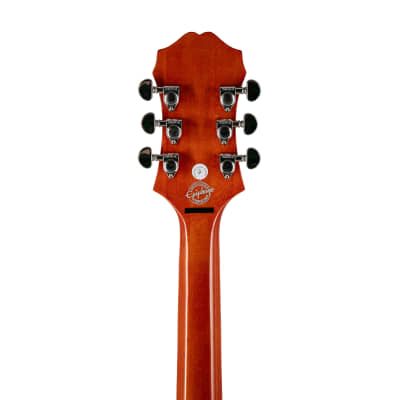 Epiphone Emperor Swingster Hollowbody Electric Guitar, RW FB, Sunrise Orange (NOS), 18012302990 image 9