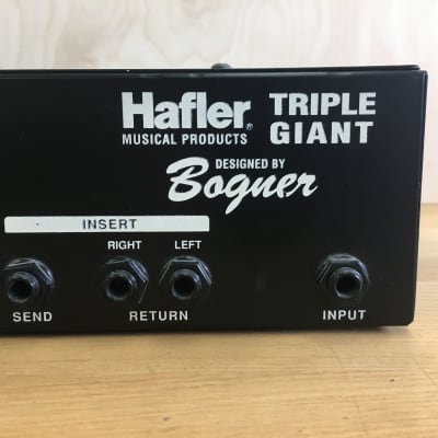 Hafler Bogner Triple Giant - Classic Three Channel Tube Preamp Rack | Reverb