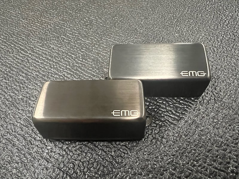 EMG P5 Active Bass Pickups 2010-2023 Brushed Black Chrome | Reverb