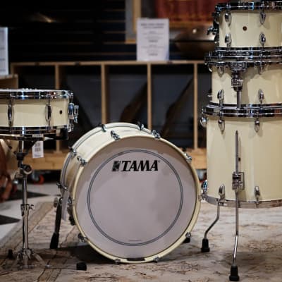 Tama 10/12/14/20/5.5x14" Star Maple Drum Set - Antique White Gloss Lacquer image 2
