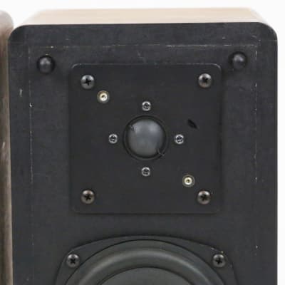 1988 ESS AMT 620 Walnut Bookshelf Small Vintage Audiophile Home Pro Audio Monitors Pair of Speakers 1 Blown Speaker As-Is For Repair image 9