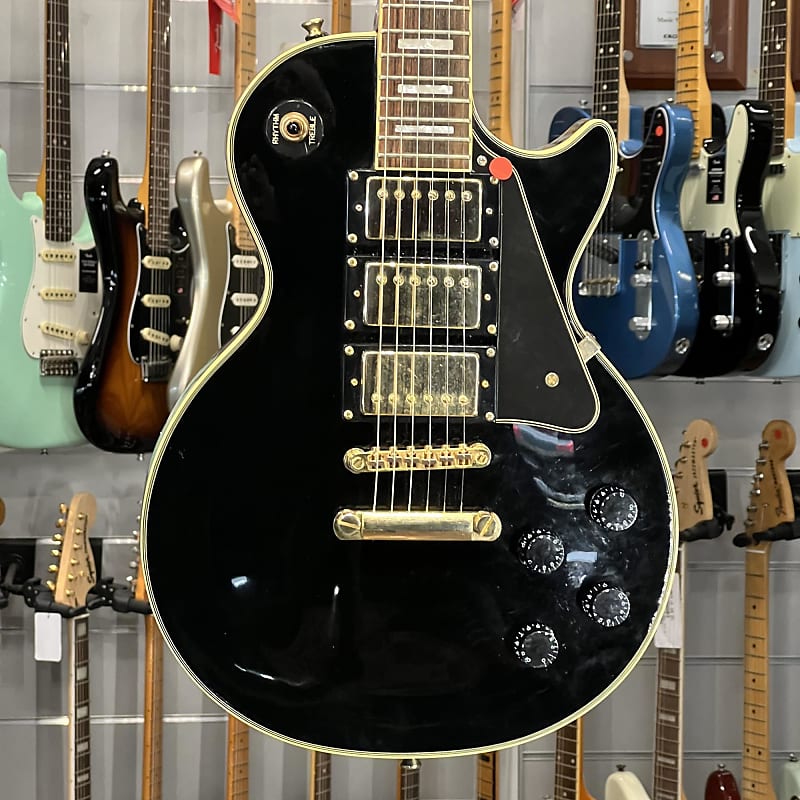 Epiphone Les Paul Custom 3 Pickup Ebony image 1