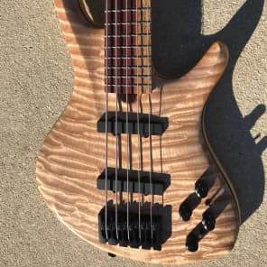 Roscoe Century 3005 J 34" scale Jazz Bass Guitar + custom upgrades extras Purpleheart Maple Ash image 24