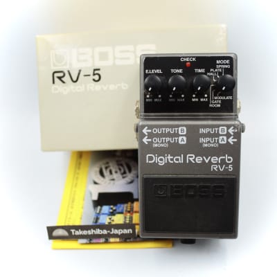 Boss RV-5 Digital Reverb With Original Box Guitar Effect Pedal