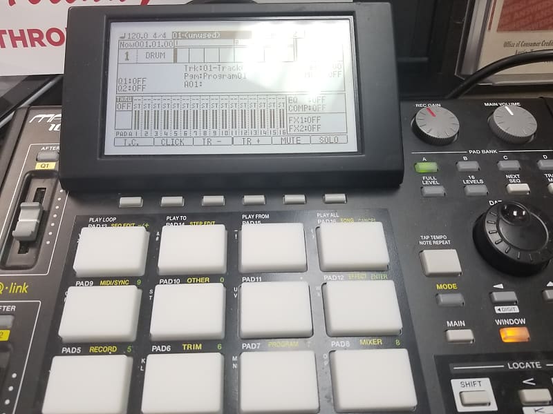 Custom Akai Mpc 1000 Large Mpc Stuff Screen+130gb HDD+ JJOS Drum