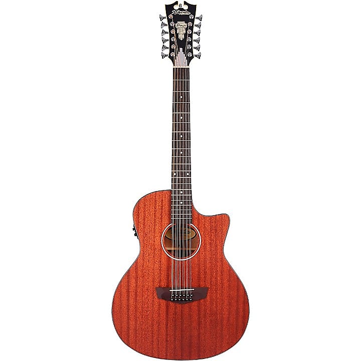 D'Angelico Premier Series Fulton LS Cutaway Grand Auditorium Acoustic-Electric Mahogany Satin 12-String image 1