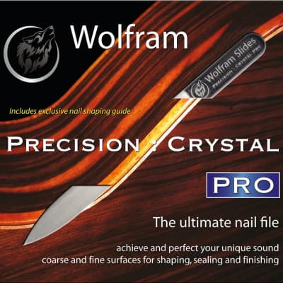 Wolfram Precision : Crystal Pro - two-sided crystal nail file for artificial nails image 2