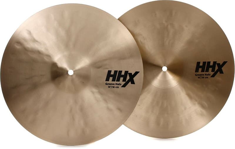 Sabian HHX 14” Groove Hi Hat Cymbals/Natural Model # 11489XN/New w-Warranty image 1