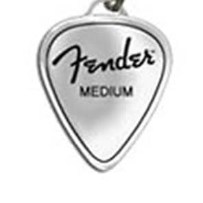 Fender Medium Pick Keychain, Pewter 2016