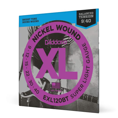 D'Addario EXL120BT Nickel Wound Electric Guitar Strings (9-40) image 5
