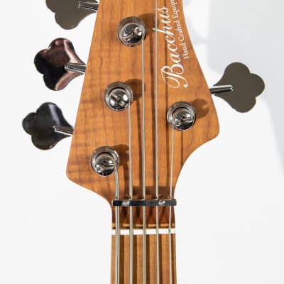 Bacchus Global WL5-ASH/RSM 2020 5 String Jazz Bass Blue Roasted Maple Amazing Neck US Seller image 13