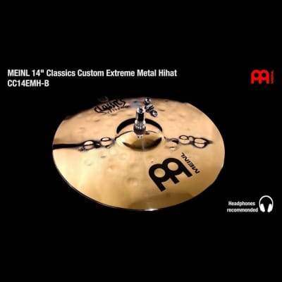 Meinl Classics Custom Extreme Metal Hi Hat Cymbals 14 image 3