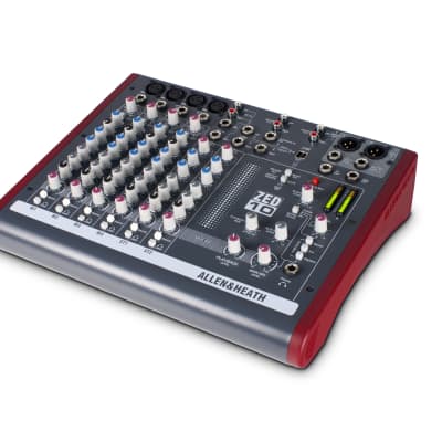 Allen & Heath AH-ZED10 4 Mic/Line 2 with Active DI, 3 stereo line inputs, 3 band swept mid EQ image 1