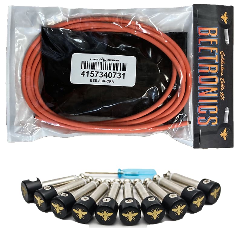 Beetronics FX Solderless Cable Kit, 5ft, 10 Plugs, Mini