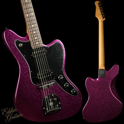 Suhr Eddie's Guitars Exclusive Roasted Classic JM Mastery - Magenta Sparkle for sale