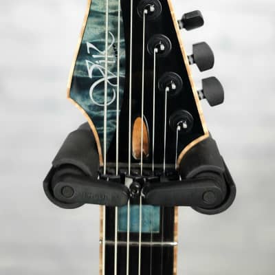 USED Vik Guitars Duality 7 String Electric Guitar "Riptide" Denim Faded Blue Burst image 7