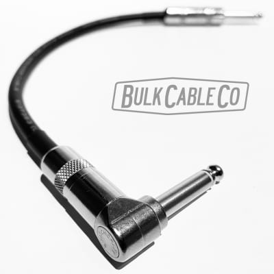 2 FT - Mogami 3082 Speaker Cable -Switchcraft 280 Straight & 226 Right Angle - RA/ST - Amp To Cab